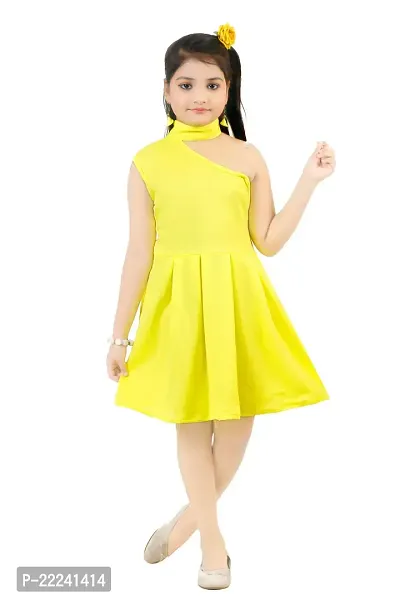 Girls stylish solid dress/frock