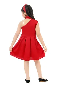 Girls stylish solid dress/frock-thumb1