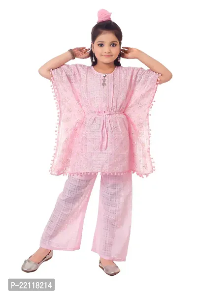 Girls georgette kaftan set