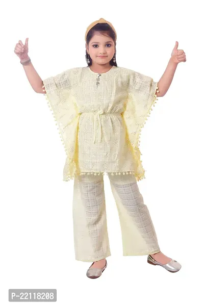 Girls georgette kaftan set-thumb0