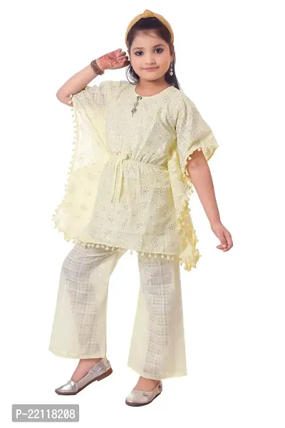 Girls georgette kaftan set-thumb2