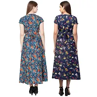 Stylish Multicoloured Crepe Dress For Women Pack Of 2-thumb3