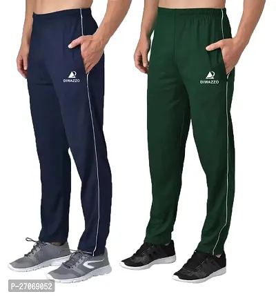 Classic Cotton Solid Track Pants  for Men Pack of 2