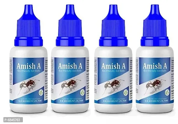 Amish A Eco-Friendly Ant Bait/Ant Repellent for Home/ant Killer Gel/ant Liquid/ant Organic Liquid/ant Gel Bait/Garden, Kitchen, Wall Edges Pack of 4