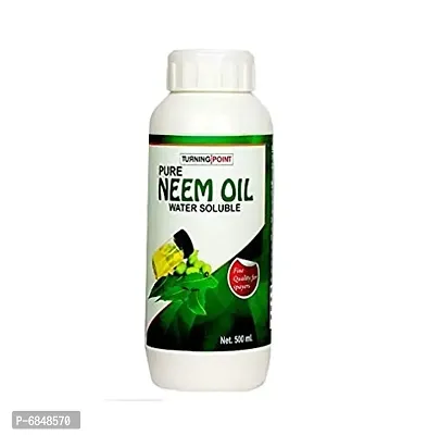 Chipku Cold pressed pure neem seed oil for spray in garden for repelling insects ( water soluble grade 500 Ml)
