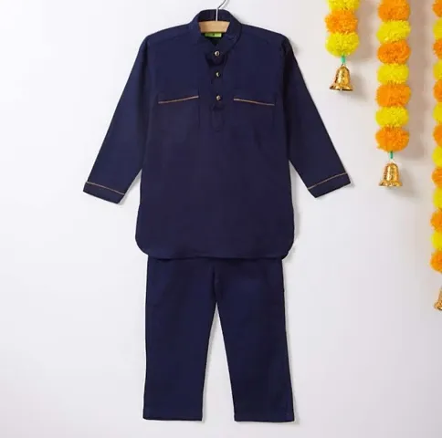 Kids Ethnic Trendy Cotton Kurta and Pajama Set For Boys