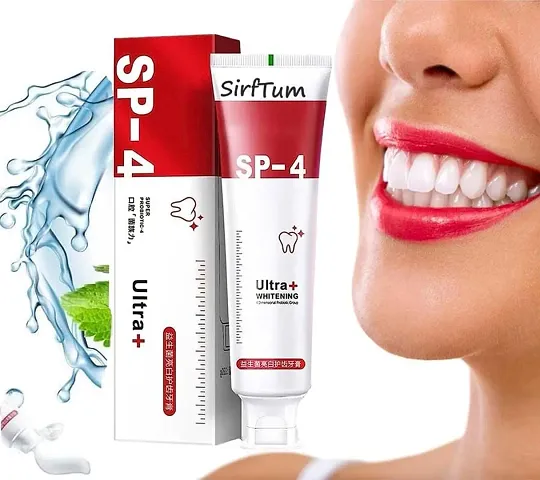 SP-4Toothpaste-Ultra Brightening Toothpaste Advanced Whitening-Fresh Breath Whitening Toothpaste -Teeth Whitener Toothpaste, Natural Tooth Whitener - 50GM