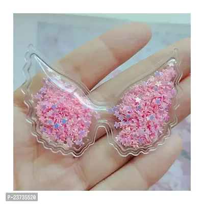 Hair Clips Set Cute Hairpin Transparent Filled With Star For Girls Kids And Baby Pack Of 1 Pair-thumb2