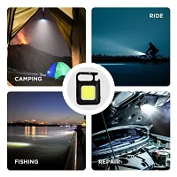 LED Mini COB Keychain and Magnetic Flashlight 800 Lumen Bright Flashlight USB Rechargeable Light 3 Light Modes for Workshop, Repairing, Emergency, Walking, Camping-thumb3