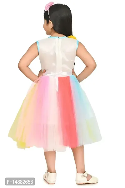 Rainbow hot sale net dress