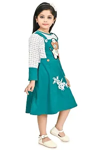 Girls Midi/Knee Length Festive/Wedding Dress  (Multicolor, 3/4 Sleeve)-thumb1