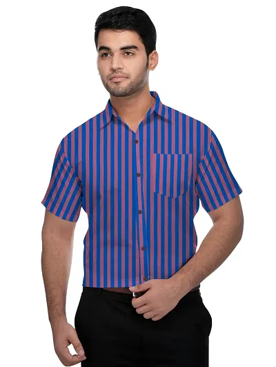 Best Selling Cotton Blend Short Sleeves Casual Shirt 