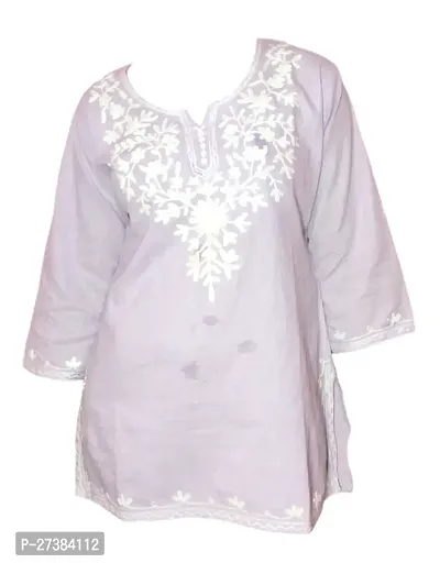 Women Embroidered 100% Cotton Straight Kurta