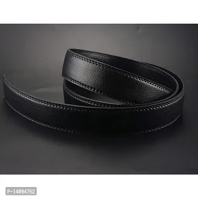 Sunshopping Men's Formal PU Leather Black Autolock Grip Belt (HTP-2-BL) (Free Size, Black-1)-thumb5