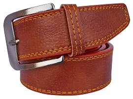 Sunshopping Men's Black And Tan Synthetic Leather Belt Combo-thumb3