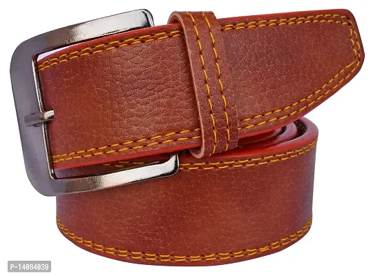 Sunshopping Men's Black And Tan Synthetic Leather Belt Combo-thumb4