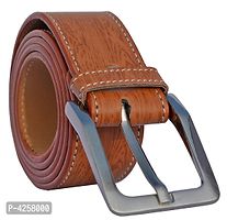 Stylish Tan Synthetic Leather Belts For Men-thumb2