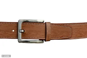 Stylish Tan Synthetic Leather Belts For Men-thumb3