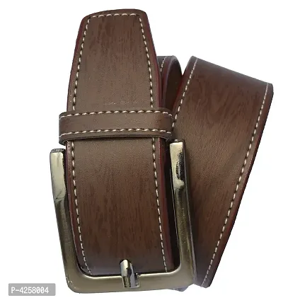 Stylish Brown Synthetic Leather Belts For Men-thumb3