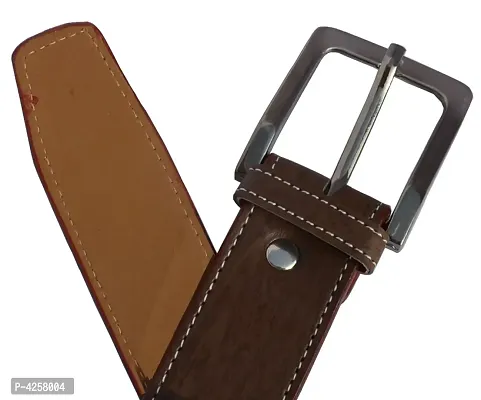 Stylish Brown Synthetic Leather Belts For Men-thumb5