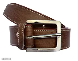 Stylish Brown Synthetic Leather Belts For Men-thumb3