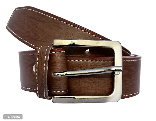 Stylish Brown Synthetic Leather Belts For Men-thumb4