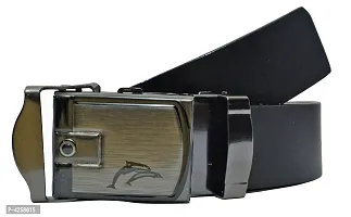 Stylish Black Synthetic Leather Belts For Men-thumb3