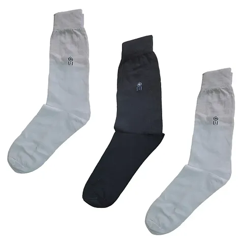 Comfortable Formal Cotton Socks For Men (Set Of Three)