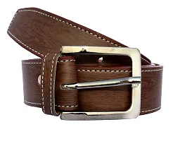 Stylish Synthetic Textured Belts with Wallets For Men- 2 Pieces-thumb1