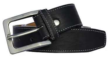 Stylish Synthetic Textured Belts with Wallets For Men- 2 Pieces-thumb2
