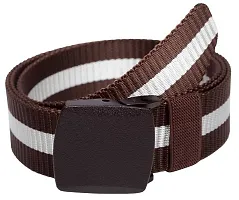 Casual Brown Nylon Belt For Men (Size 28 To 38)-thumb1