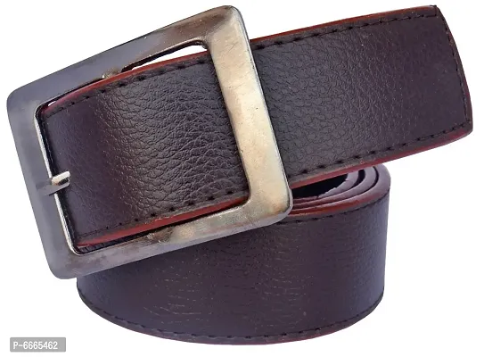 Formal Brown Synthetic Belt For Men For Men