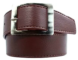 Formal Brown Synthetic Belt For Men-thumb1