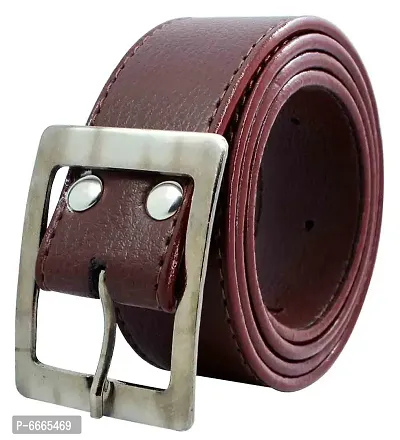 Formal Brown Synthetic Belt For Men