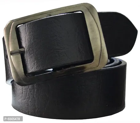 Formal Black Synthetic Belt For Men