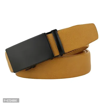 Yellow Synthetic Belt For Men(Size 28 To 44 )-thumb0