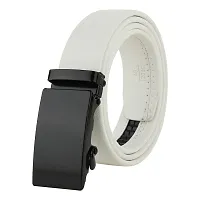 White Synthetic Belt For Men(Size 28 To 44 )-thumb1