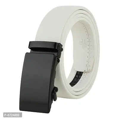 White Synthetic Belt For Men(Size 28 To 44 )-thumb2