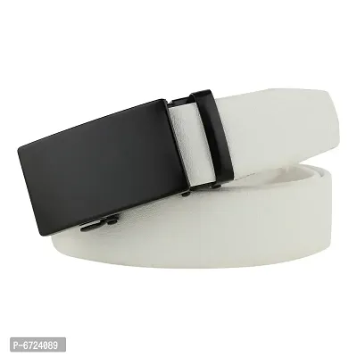 White Synthetic Belt For Men(Size 28 To 44 )-thumb0