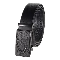 Black Synthetic Belt For Men(Size 28 To 44 )-thumb1