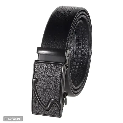 Black Synthetic Belt For Men(Size 28 To 44 )-thumb2