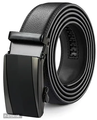 Black Synthetic Belt For Men(Size 28 To 44 )-thumb0