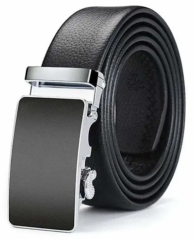 Premium Black Synthetic Leather Belts For Men