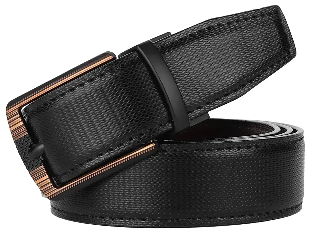Elegant Formal Texas Leatherite Reversible Belts For Men