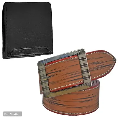 Loopa Formal And Casual PU Belt And Wallet Combo ( Size 28 To 44 )-thumb0