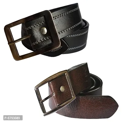 Loopa Formal And Casual PU Belts Combo ( Size 28 To 38 )