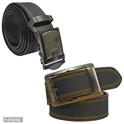 Loopa Formal And Casual PU Belts Combo ( Pack Of 2 )