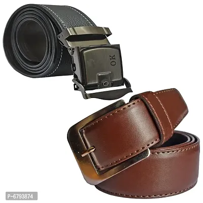 Loopa Formal And Casual PU Belts Combo (Size 28 To 38 )