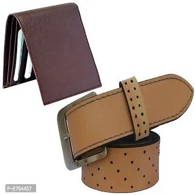 Loopa Formal And Casual PU Belts And Wallet Combo ( Size 28 To 38 )-thumb0