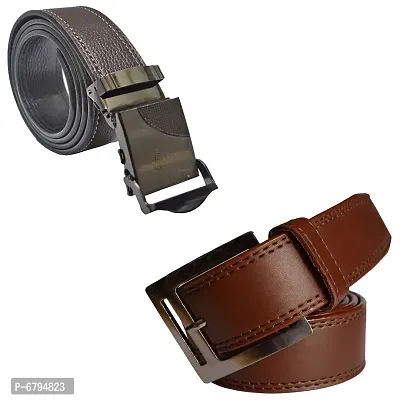 Loopa Formal And Casual PU Belts Combo ( Size 28 To 44 )-thumb0